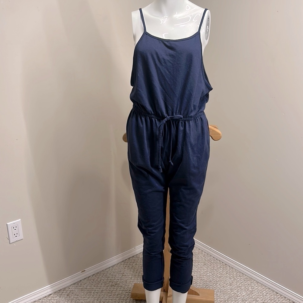 Ambiance navy blue jumpsuit size Lg